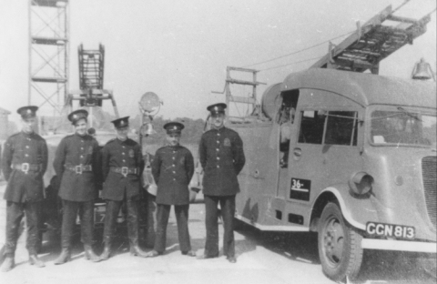 Fire Brigade in Council yard